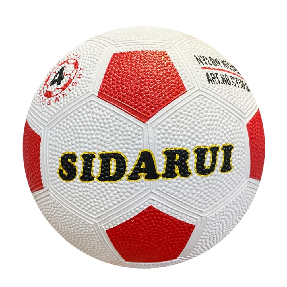 Colorful Football China Rubber Football Ball Supplier Factory Price Promotion Rubber High Bounce Size 4 5 Soccer Ball