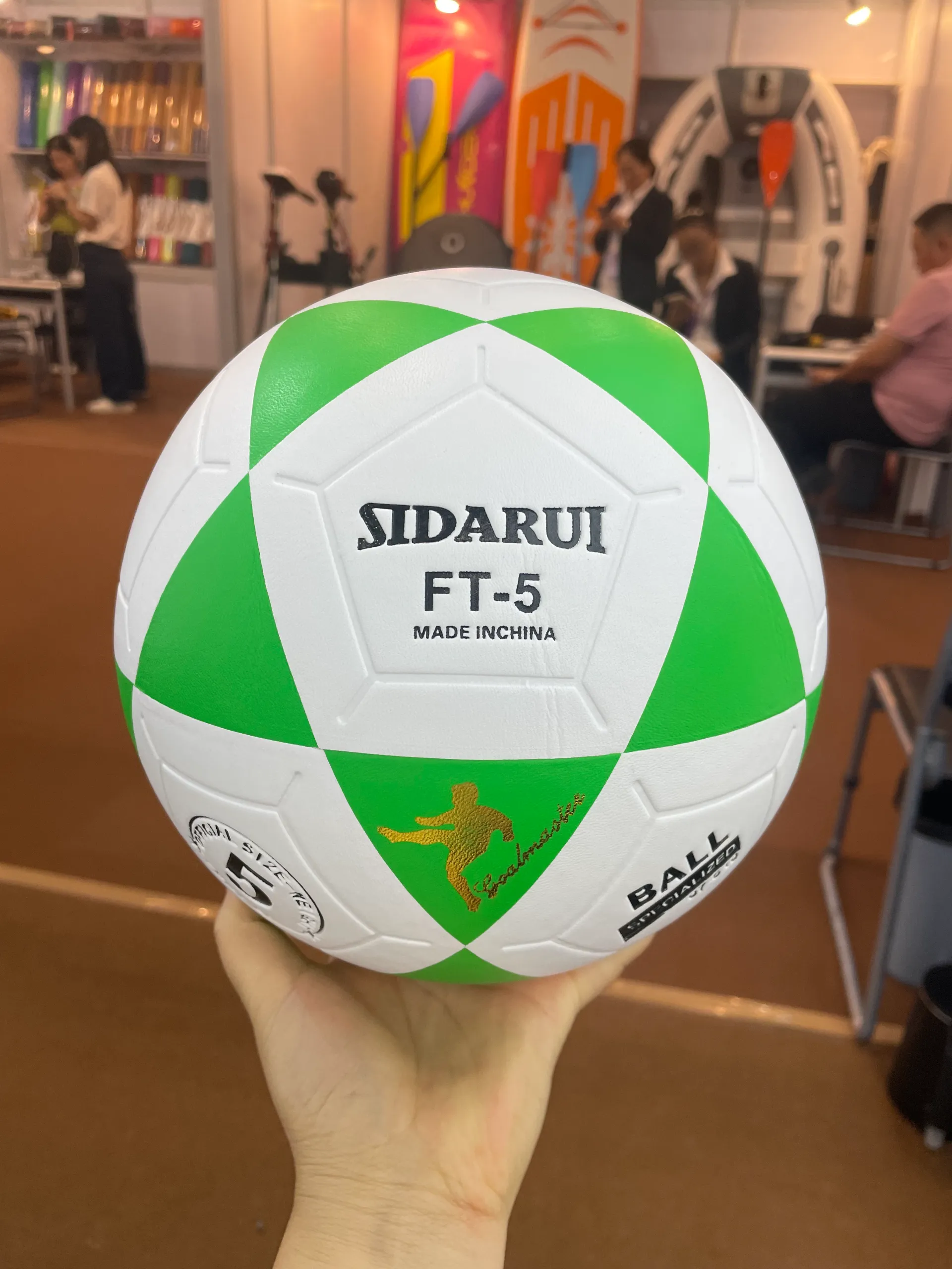 small pink soccer ball